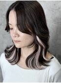 10代20代30代大人可愛いサクラピンクインナーエクステハイトーン