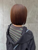 トップヘアーテラス(TOPHAIR TERRACE) パツっとボブ×マロンベージュ