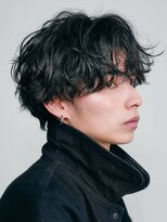 テン 心斎橋(tenn.)&nbsp;難波シャドウパーマメンズマッシュウルフカット波巻きパーマ色気