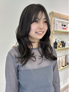 ハル 南平岸(HARU) 艶カラー 暗めアッシュ