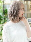 外国人風ハイトーンカラーシースルーバングh4浦和20代30代