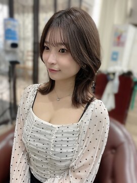 ハピネス 梅田茶屋町店(HAPPINESS) 顔まわり/韓国ボブ/グレージュ/透け感/髪質改善/レイヤー