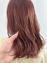 クロト(Clotho) ダブルカラー/チェリーレッド/ブリーチハイライト白髪ぼかし