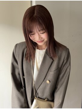 ヘアーアンドリラクゼーション オブジェ(hair&relaxation obje) orange brown color