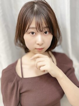キンヘアストア(KIN hair store) やわ透けバング×丸みミディでふんわり揺れる質感