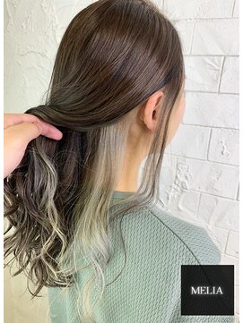 メリア(MELIA) インナー【ブリーチ2回】#浦和#美容院#南浦和#縮毛矯正#髪質改善