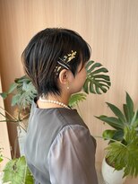 オン キャナルシティ博多前店(on)&nbsp;【中里恵梨】ショートヘア/ヘアセット/参列ヘア/顔まわり