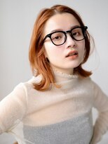 ビバラヘアー(VIVA LA HAIR) 前髪なし くびれレイヤー オレンジブラウン ダブルカラー