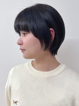 モリオフロムロンドン 松戸店(Morio from London) 【morio松戸 アイダ】20代耳かけ丸みショート/マッシュショート