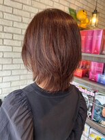 アエラスラナ 相模大野(Aeolus Lana) レイヤーボブ×柔らかオレンジブラウン