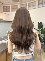 トラッキンアップザパス(TRUCKIN UP THE PATH)&nbsp;オリーブベージュ/レイヤーカット/韓国巻き