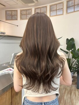 トラッキンアップザパス(TRUCKIN UP THE PATH) オリーブベージュ/レイヤーカット/韓国巻き