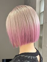 プネル(punel)&nbsp;ホワイトピンク　ルーツカラー　デザインカラー　　ペールピンク