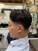 ルドローブラントオオサカ(LUDLOW BLUNT Osaka) 【LUDLOW BLUNT】フェードカット バーバー 毛流れメンズパーマ