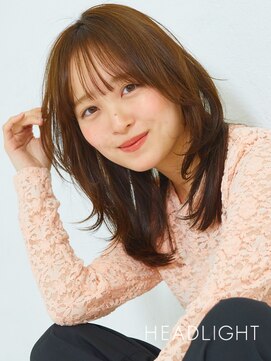 アーサス ヘアー デザイン 綾瀬店(Ursus hair Design by HEADLIGHT) #韓国小顔ミディアムウルフレイヤー#前髪なし似合わせイメチェン