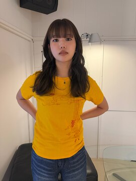 パーク(PARK) ロングロングヘアレイヤースタイルロングレイヤーオリーブ