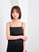 キネン バイ ツリー 宇都宮(kinen by tree)&nbsp;前髪ぱっつん切りっぱなしボブショコラブラウンのミニマル
