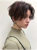 Chlom☆新宿 ハイライトベージュイルミナカラーハンサムショート