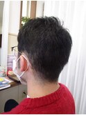 《見附　今町》メガネ男子　シンプル刈り上げスタイル