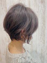 ジーナ 銀座(Zina) 小顔セミウェットウェーブ　ピンクベージュハイライトカラー