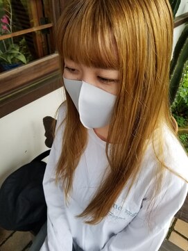 テントヘアー(tent hair) ロングのハイトーンで韓国風