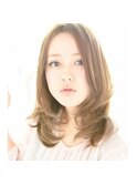 ☆ef☆楠葉枚方店☆中村昌弘☆小顔内巻きミディアムパーマ