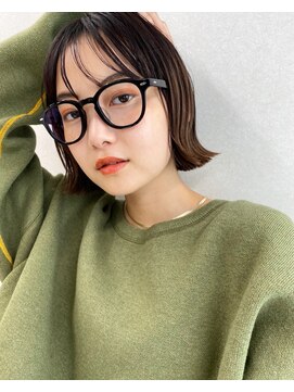 ロット 横浜(lot) 外ハネぱつっとボブ×メルティカラー×髪質改善[横浜駅]