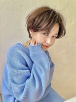 ナック ベース(knack base)&nbsp;抜け感ハンサム前髪なしショート×ウェットスタイル◎30代40代