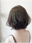 明るめ、アッシュベージュ/ショートボブ