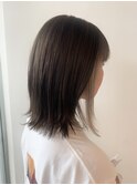 インナーカラー × 透明感グレージュ