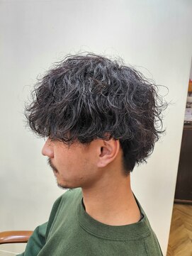 レボルトヘアー(R EVOLUT hair) 【高田龍馬】 波巻きメンズパーママッシュスタイル柏市柏駅