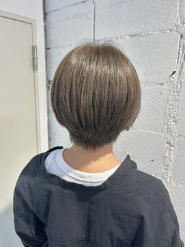 リュネッツ あざみ野店(lunettes) 【赤み撃退人気カラー】オリーブベージュ×丸みショートボブ