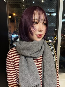 シキ(SIKI) 【ayana】ボブ 顔周りレイヤー 寒色カラー