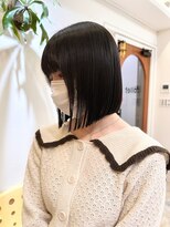 コレット 大宮(collet)&nbsp;大宮韓国タッセルボブヘイリー切りっぱなし前下がりボブ20代30代