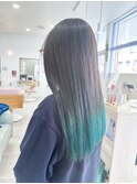 グラデーション×ターコイズカラー/ にしじまみえ