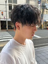 エルマーク 神戸三宮(L-MARK)&nbsp;シャドウパーマメンズカットスパイラルパーマツイスパ波巻き