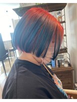 フェイバリットビューティシャルム(Favorite Beauty Charme) デザインダブルカラー×レッド×ブルー×グラデーションカラー