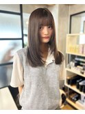 表参道 | セミロングレイヤー/アッシュブラウン/髪質改善