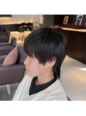 襟足長めマッシュウルフ
