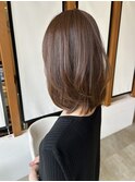 柔らかく艶感アップなベージュブラウンと大人レイヤー☆山之内