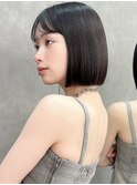 グランマッシュ/暗めカラー/ショート/ボブ/前髪/髪質改善/原宿