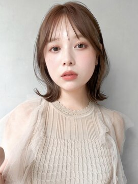 キリ 表参道(kyli) 結べるボブ小顔カットくびれヘアうる艶髪オリーブグレー前髪