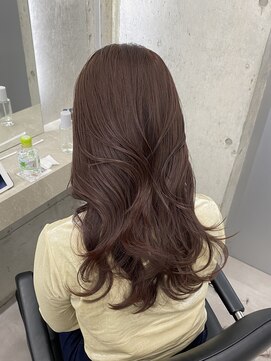 レイヤーカット×ブリーチなしチョコレートラベンダー sayuri