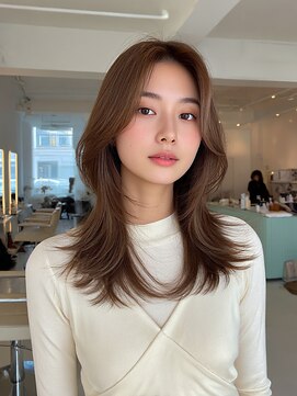 クレビアテン(CreBiA ten_) 艶髪/透明感/レイヤーカット/顔まわりカット/セミロング