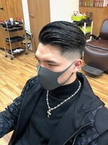 ヘアスタジオ ロメオ(hair studio Romeo)&nbsp;フェードオールバックバーバースタイル