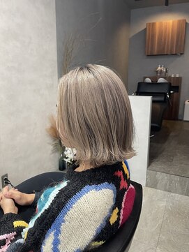 リアン(lien) 外はね×ミルクティーベージュ♪