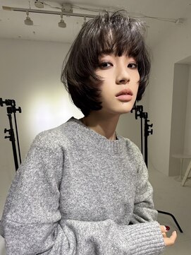 アース コアフュールボーテ 東松山店(EARTH coiffure beaute) ナチュラルベージュ_ヨシンモリ_顔周りレイヤー_レイヤーカット