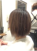 30代40代50代/前下がりボブ/ストレートボブ/切りっぱなしボブ