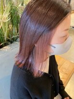 ウィーク 梅田(UiiC)&nbsp;さくらピンク◇インナーカラー×ボブ uiic umeda 白井舞美