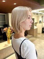 ハル ヘアスタジオ(haRu hair studio)&nbsp;ブロンド ボブ